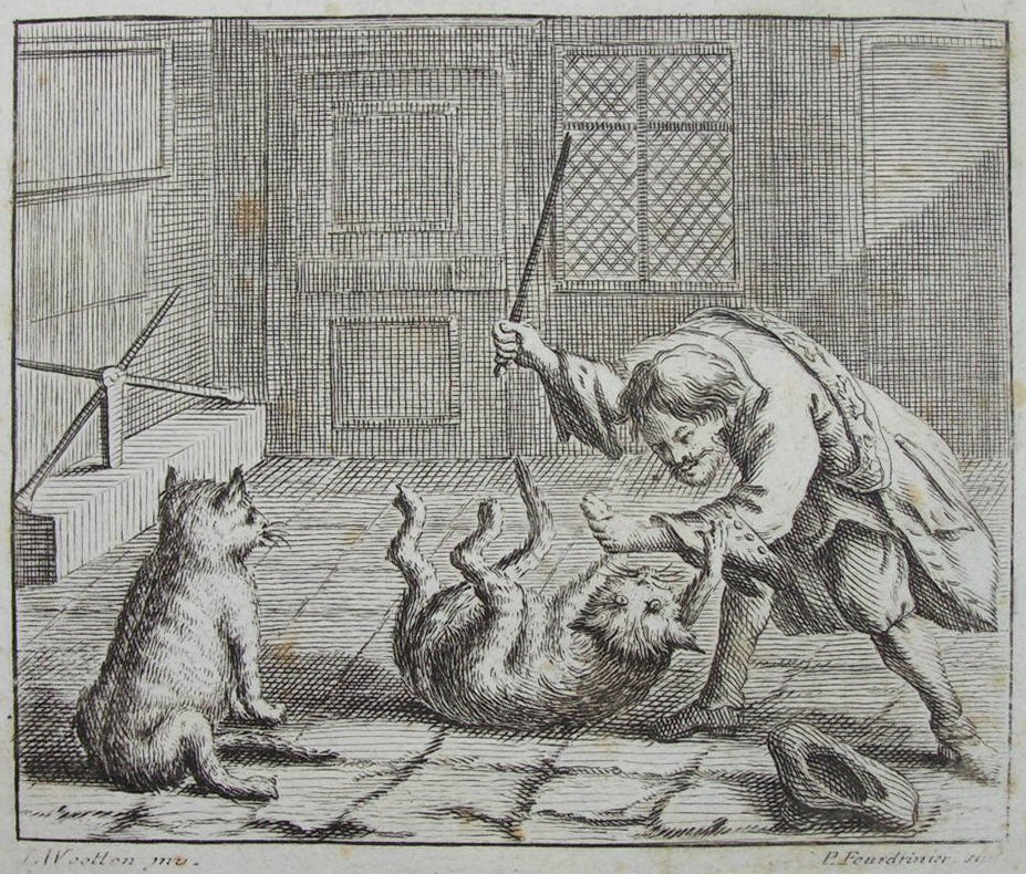 Print - The Rat-Catcher and Cats - Fourdrinier